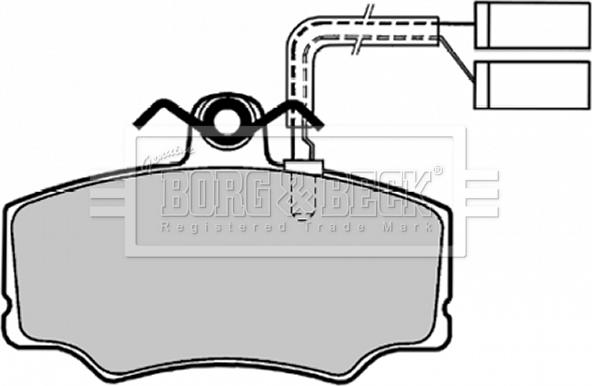 Borg & Beck BBP1139 - Гальмівні колодки, дискові гальма autozip.com.ua