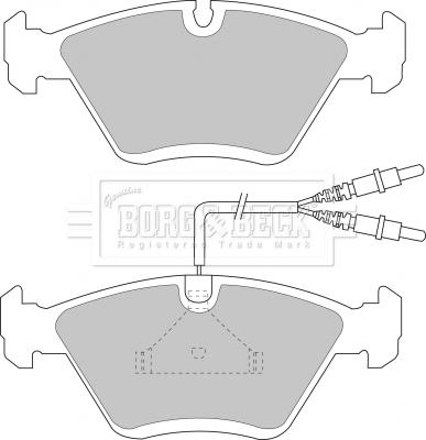 Borg & Beck BBP1135 - Гальмівні колодки, дискові гальма autozip.com.ua