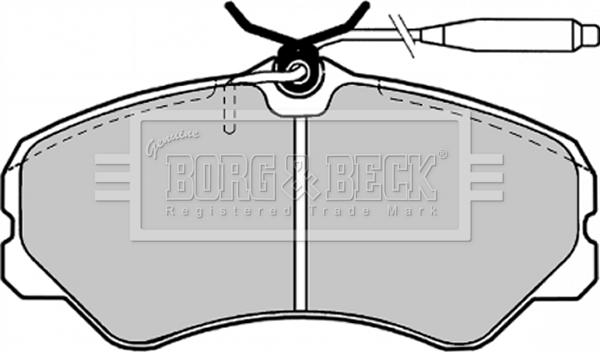 Borg & Beck BBP1130 - Гальмівні колодки, дискові гальма autozip.com.ua