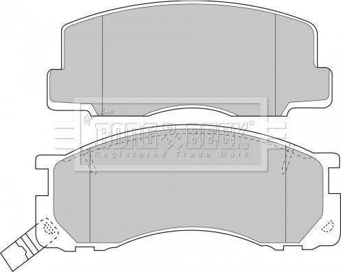 Borg & Beck BBP1131 - Гальмівні колодки, дискові гальма autozip.com.ua