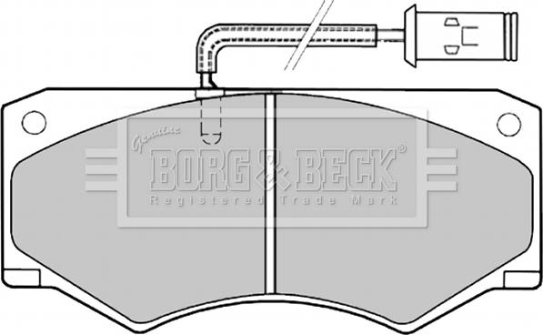 Borg & Beck BBP1138 - Гальмівні колодки, дискові гальма autozip.com.ua