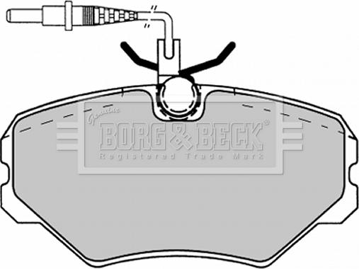 Borg & Beck BBP1137 - Гальмівні колодки, дискові гальма autozip.com.ua