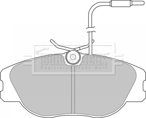 Borg & Beck BBP1129 - Гальмівні колодки, дискові гальма autozip.com.ua