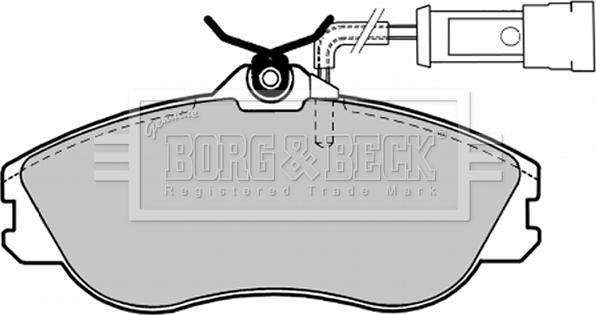 Borg & Beck BBP1124 - Гальмівні колодки, дискові гальма autozip.com.ua