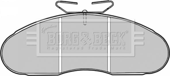 Borg & Beck BBP1126 - Гальмівні колодки, дискові гальма autozip.com.ua