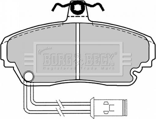 Borg & Beck BBP1128 - Гальмівні колодки, дискові гальма autozip.com.ua