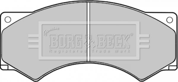 Borg & Beck BBP1122 - Гальмівні колодки, дискові гальма autozip.com.ua