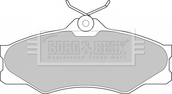 Borg & Beck BBP1175 - Гальмівні колодки, дискові гальма autozip.com.ua