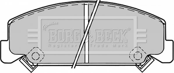 Borg & Beck BBP1176 - Гальмівні колодки, дискові гальма autozip.com.ua
