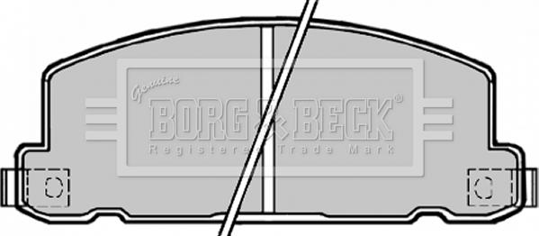 Borg & Beck BBP1171 - Гальмівні колодки, дискові гальма autozip.com.ua
