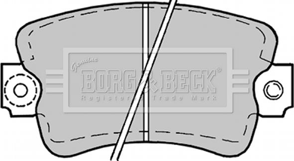 Borg & Beck BBP1178 - Гальмівні колодки, дискові гальма autozip.com.ua