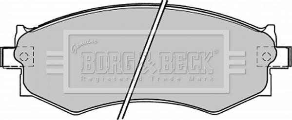 Borg & Beck BBP1173 - Гальмівні колодки, дискові гальма autozip.com.ua