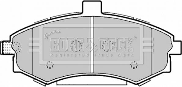 Borg & Beck BBP1896 - Гальмівні колодки, дискові гальма autozip.com.ua