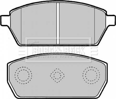 Borg & Beck BBP1890 - Гальмівні колодки, дискові гальма autozip.com.ua
