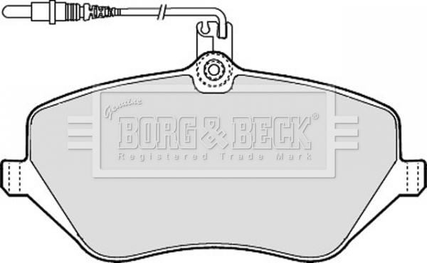 Borg & Beck BBP1898 - Гальмівні колодки, дискові гальма autozip.com.ua