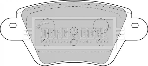 Borg & Beck BBP1892 - Гальмівні колодки, дискові гальма autozip.com.ua