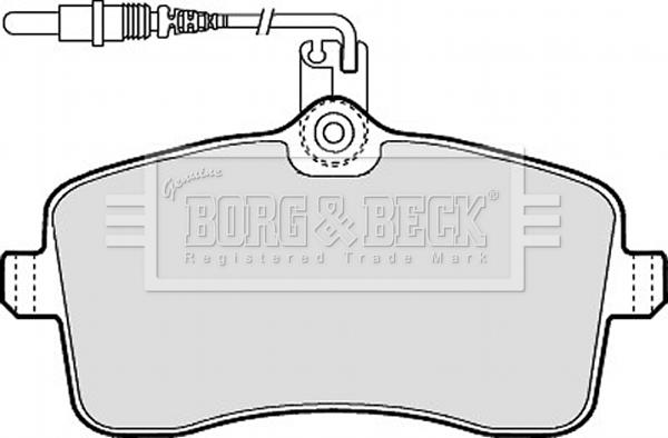 Borg & Beck BBP1897 - Гальмівні колодки, дискові гальма autozip.com.ua