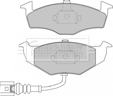 Borg & Beck BBP1846 - Гальмівні колодки, дискові гальма autozip.com.ua