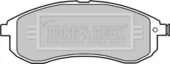 Borg & Beck BBP1840 - Гальмівні колодки, дискові гальма autozip.com.ua