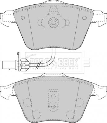 Borg & Beck BBP1841 - Гальмівні колодки, дискові гальма autozip.com.ua