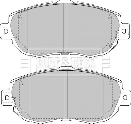 Borg & Beck BBP1848 - Гальмівні колодки, дискові гальма autozip.com.ua