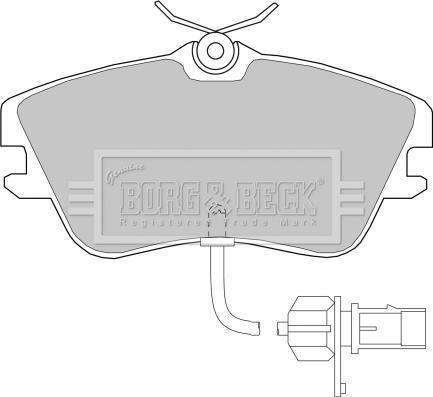 Borg & Beck BBP1856 - Гальмівні колодки, дискові гальма autozip.com.ua