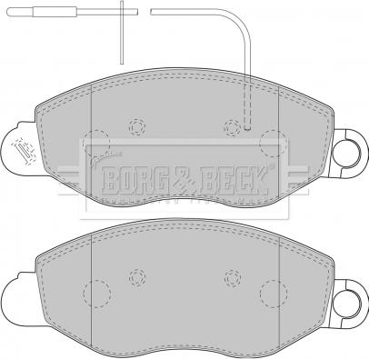 Borg & Beck BBP1850 - Гальмівні колодки, дискові гальма autozip.com.ua