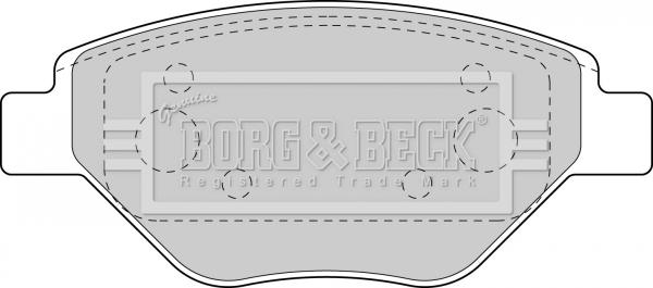 Borg & Beck BBP1851 - Гальмівні колодки, дискові гальма autozip.com.ua