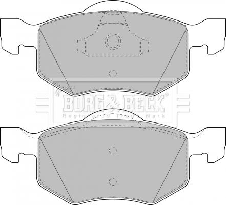 Borg & Beck BBP1858 - Гальмівні колодки, дискові гальма autozip.com.ua