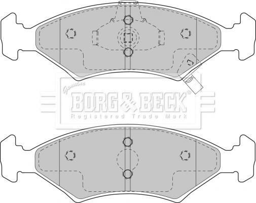 Borg & Beck BBP1865 - Гальмівні колодки, дискові гальма autozip.com.ua