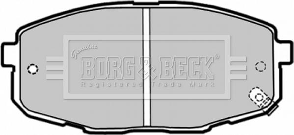 Borg & Beck BBP1868 - Гальмівні колодки, дискові гальма autozip.com.ua