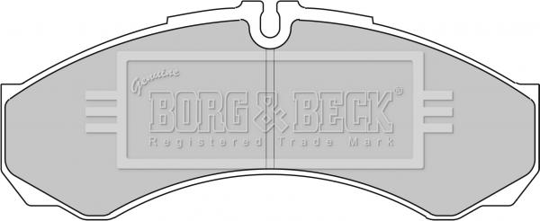 Borg & Beck BBP1862 - Гальмівні колодки, дискові гальма autozip.com.ua