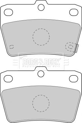 Borg & Beck BBP1804 - Гальмівні колодки, дискові гальма autozip.com.ua