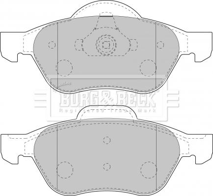 Borg & Beck BBP1806 - Гальмівні колодки, дискові гальма autozip.com.ua