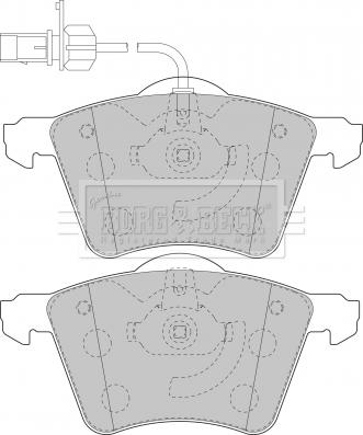 Borg & Beck BBP1800 - Гальмівні колодки, дискові гальма autozip.com.ua