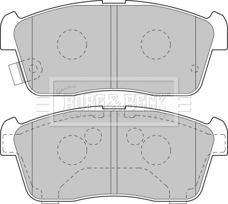 Borg & Beck BBP1801 - Гальмівні колодки, дискові гальма autozip.com.ua