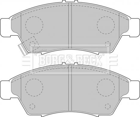 Borg & Beck BBP1802 - Гальмівні колодки, дискові гальма autozip.com.ua