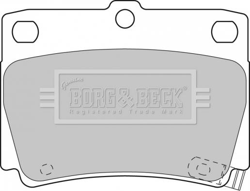 Borg & Beck BBP1819 - Гальмівні колодки, дискові гальма autozip.com.ua