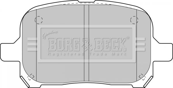 Borg & Beck BBP1810 - Гальмівні колодки, дискові гальма autozip.com.ua