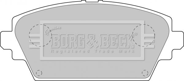 Borg & Beck BBP1811 - Гальмівні колодки, дискові гальма autozip.com.ua