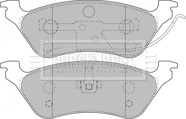 Borg & Beck BBP1889 - Гальмівні колодки, дискові гальма autozip.com.ua