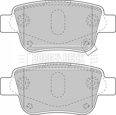 Borg & Beck BBP1880 - Гальмівні колодки, дискові гальма autozip.com.ua