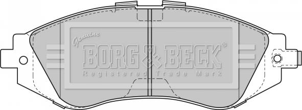 Borg & Beck BBP1881 - Гальмівні колодки, дискові гальма autozip.com.ua