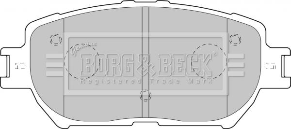 Borg & Beck BBP1833 - Гальмівні колодки, дискові гальма autozip.com.ua