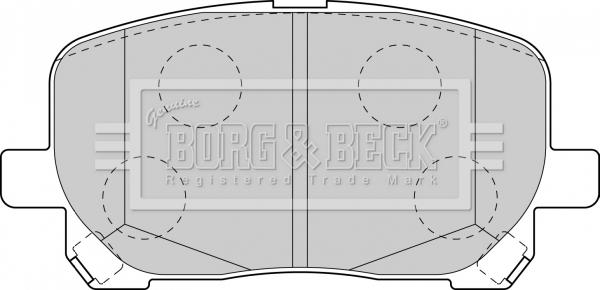 Borg & Beck BBP1837 - Гальмівні колодки, дискові гальма autozip.com.ua