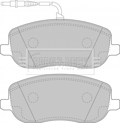 Borg & Beck BBP1826 - Гальмівні колодки, дискові гальма autozip.com.ua