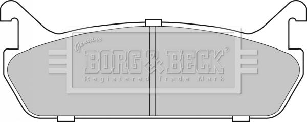 Borg & Beck BBP1828 - Гальмівні колодки, дискові гальма autozip.com.ua