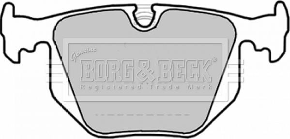 Borg & Beck BBP1872 - Гальмівні колодки, дискові гальма autozip.com.ua