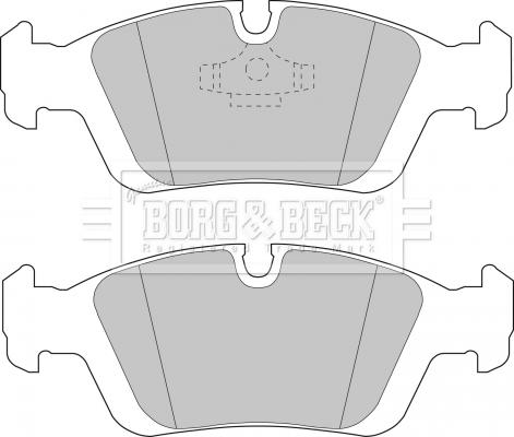 Borg & Beck BBP1399 - Гальмівні колодки, дискові гальма autozip.com.ua