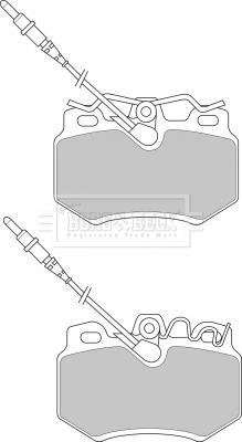 Borg & Beck BBP1395 - Гальмівні колодки, дискові гальма autozip.com.ua